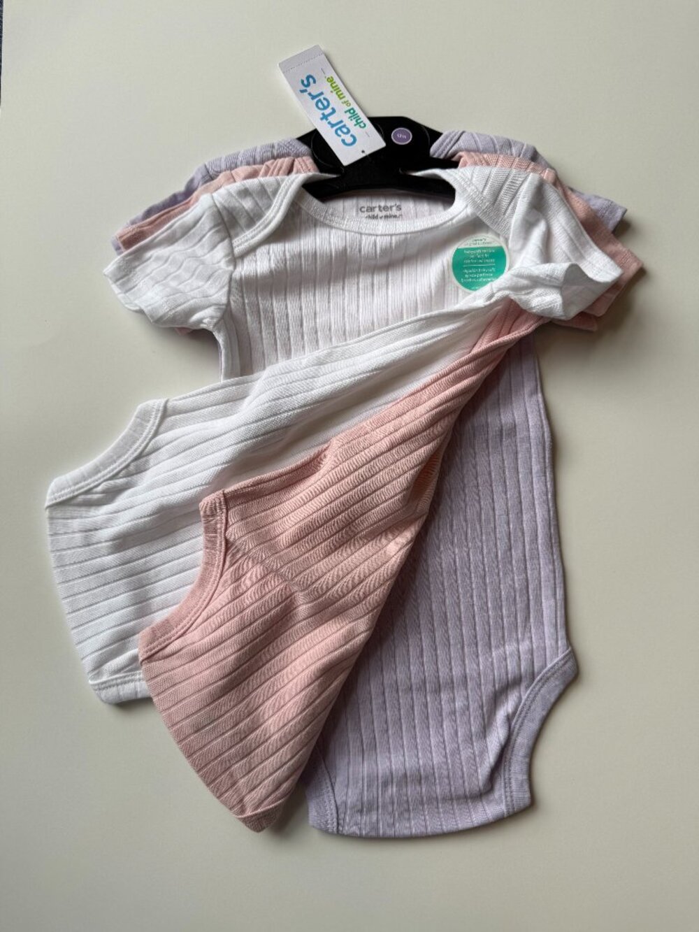 Carter’s Child of Mine 3-Pack Baby Bodysuits 12M NWT - Picture 1 of 5